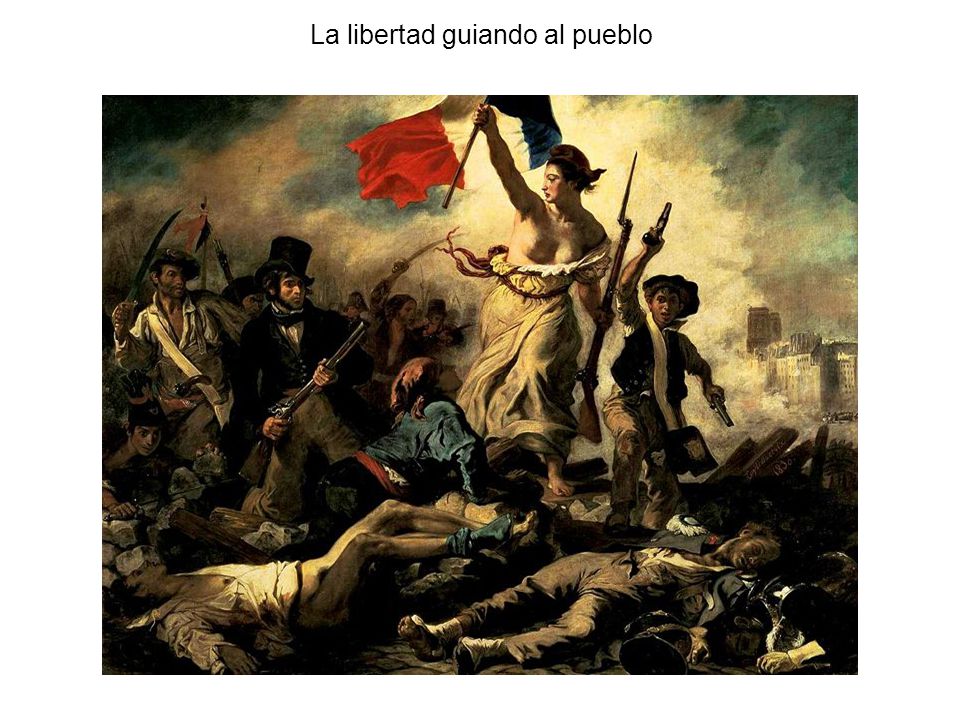 La libertad guiando al pueblo que significa